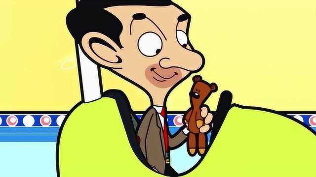 《Mr Bean》憨豆先生跟他的小熊一起玩碰碰车