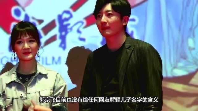 本以为吴京儿子取名够随意了,得知郭京飞儿子名字后,网友都笑了