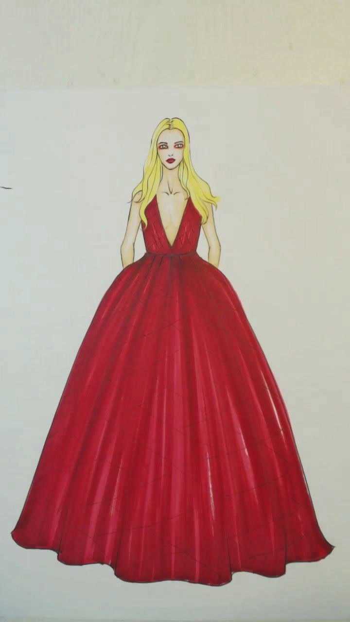 服装设计:找不到自己喜欢的衣服,可以自己设计一件哦