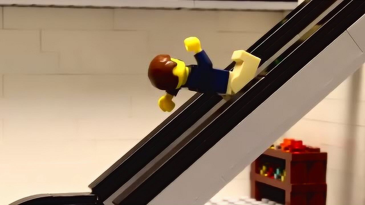 乐高定格动画:乐高购物商场电梯