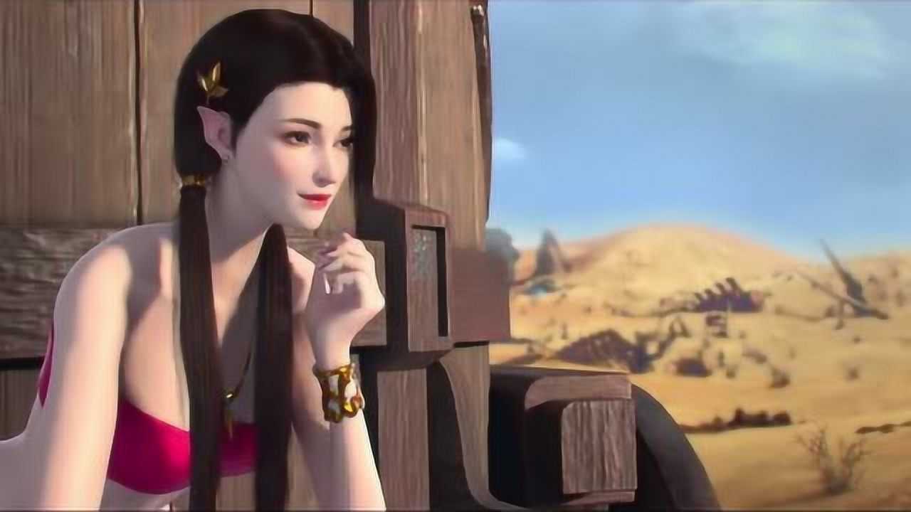 沙之澜歌美蛇人被沙漠里的大贝壳吓了一跳