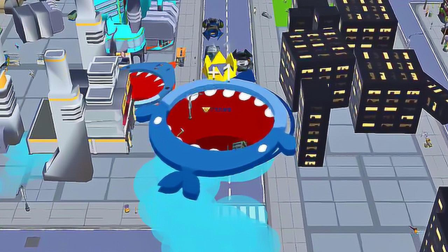 黑洞大作战鲸鱼以时速100米冲上去一口吞掉大白鲨