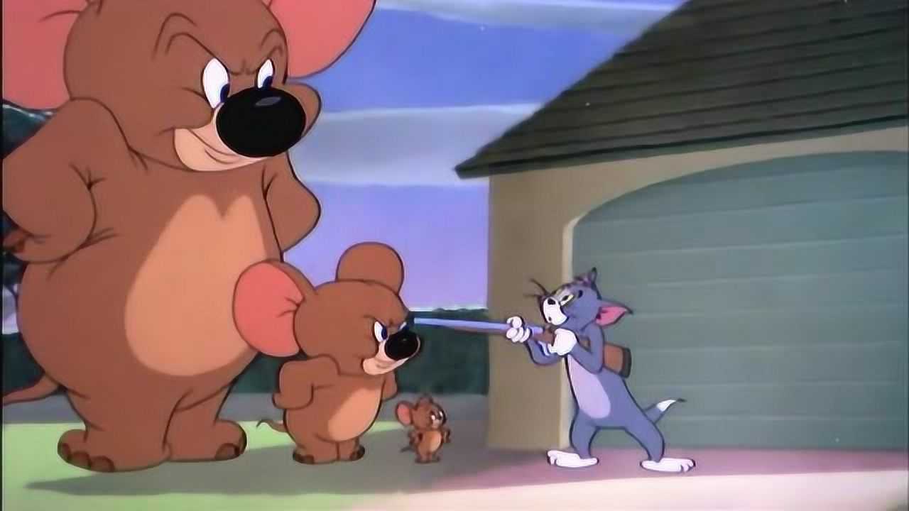 猫和老鼠:两只大象都扮成杰瑞,汤姆抓杰瑞见后,吓的拔腿就跑