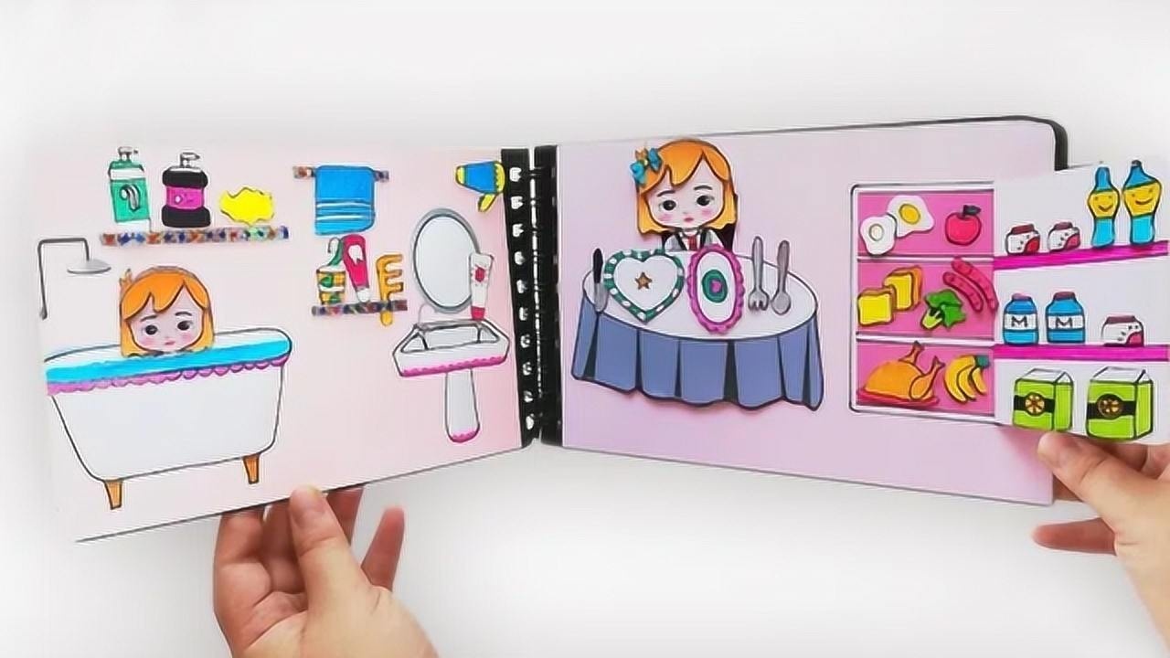 纸娃娃的食物怎么画图片