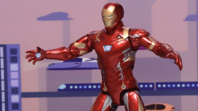 漫威超级英雄钢铁侠站在人类科技最前沿的男人玩具试玩