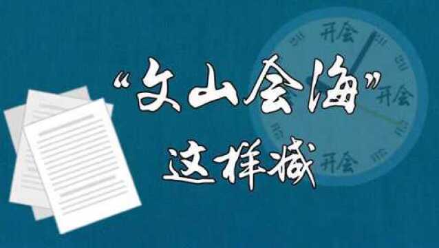 阅微丨“文山会海”这样减