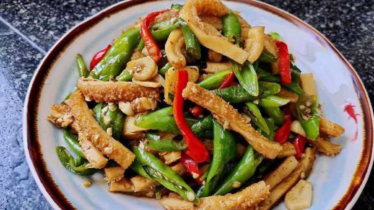 杭椒炒牛肚的家常做法,香辣又下饭