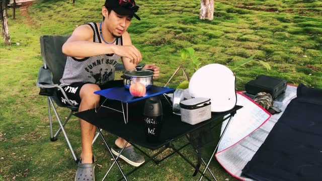 B哥,露营⛺️的一天