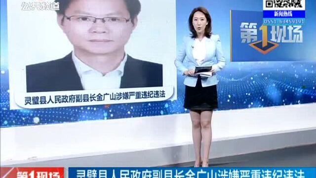 灵璧县人民政府副县长金广山涉嫌严重违纪违法