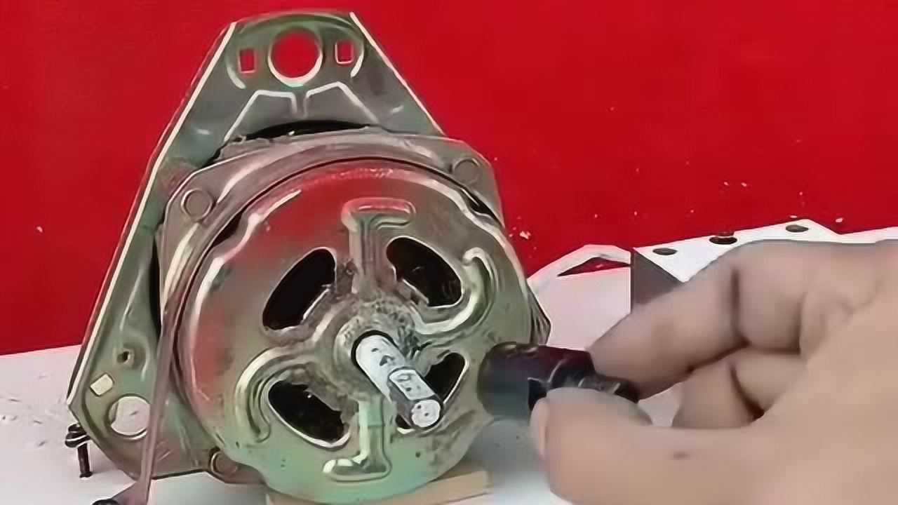 洗衣机电机改装成砂轮机这操作我还是第一次见佩服工人的智慧