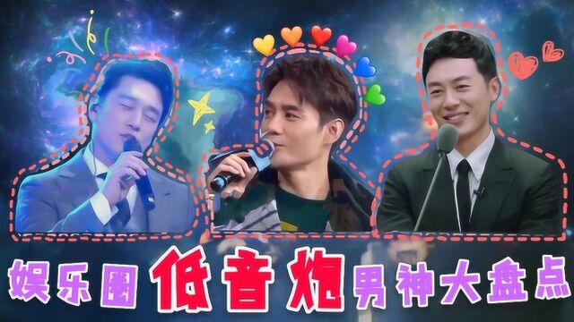 盘点低音炮男明星,声控党的福利啊,这声音简直原地圈粉啊!