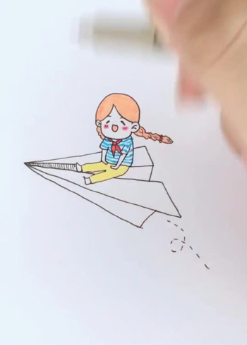 雏鹰起飞,梦想该起航啦,简单易学的简笔画建议收藏