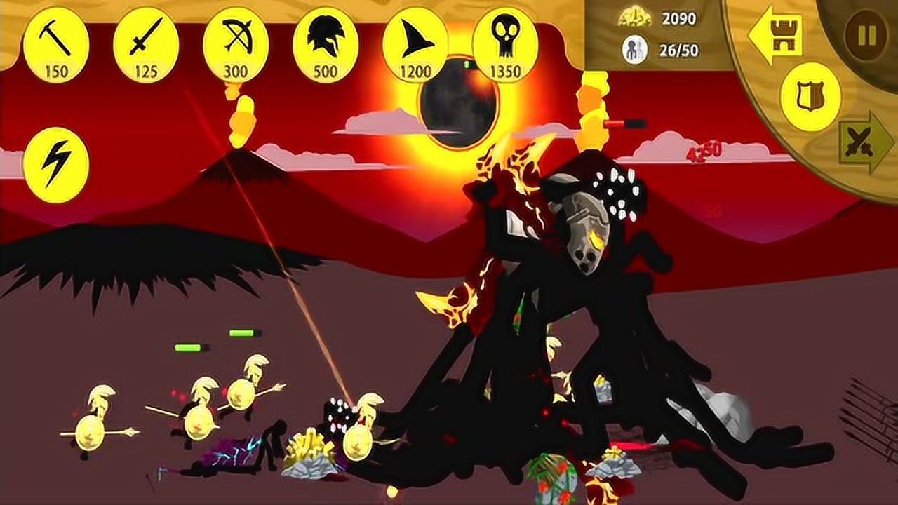 火柴人战争对付一个银甲大王就用了好多狮鹫大帝要是一群怎么办