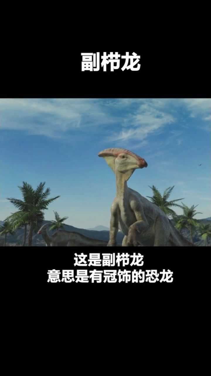 副栉龙头顶有着棒状的冠饰生存于晚白垩纪的北美洲恐龙