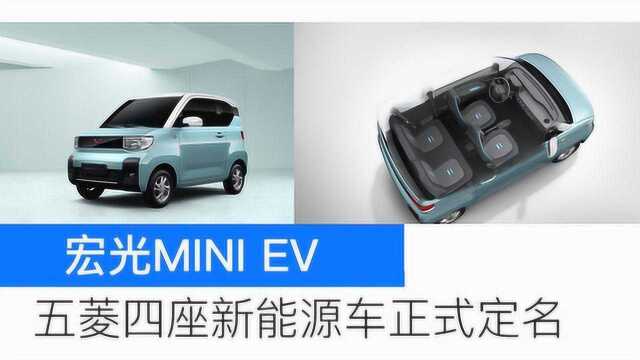 电动GO|五菱首款四座新能源车正式命名为“宏光MINI EV”