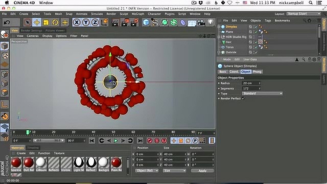 49.C4D制作节日花环瀚森拓科技