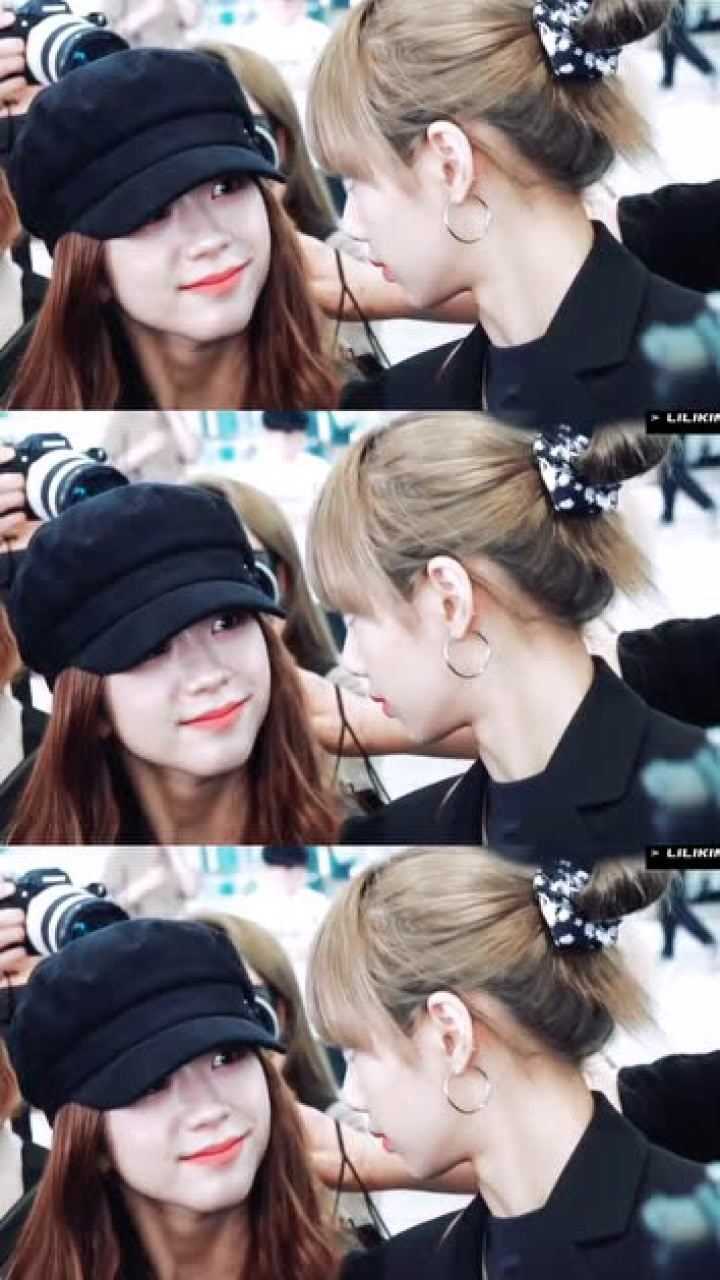 lisa和jisoo的对视真的甜到我了荔枝真的超甜超甜