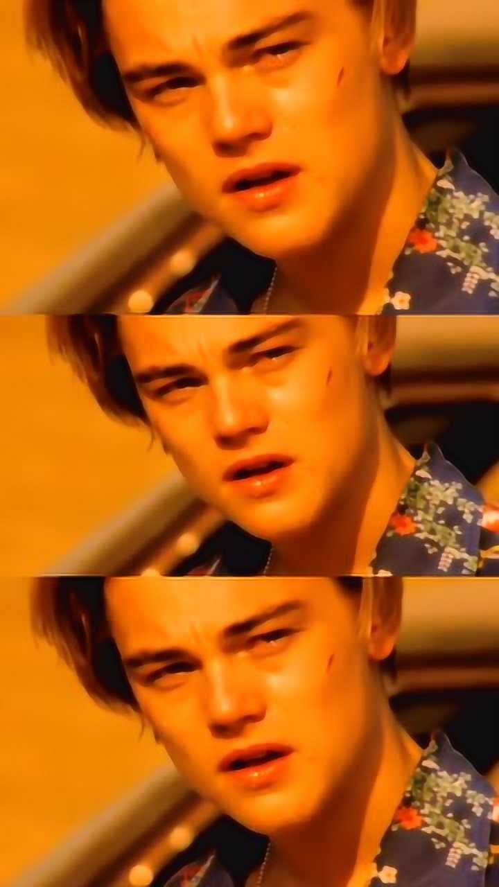 年轻的小李子悲伤痛哭是这样的是不是有点尴