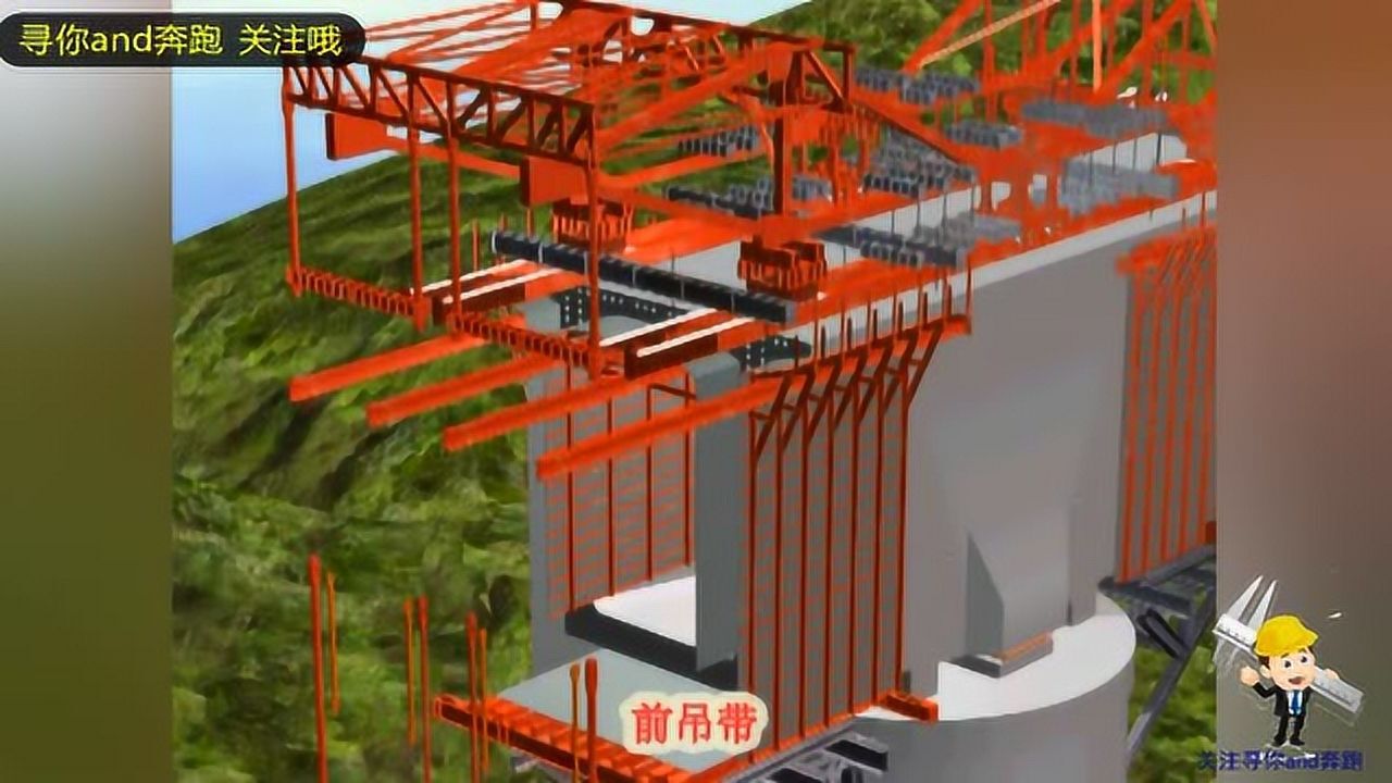 市政桥梁工程挂篮施工全过程三维动画演示17分钟讲清楚收藏吧