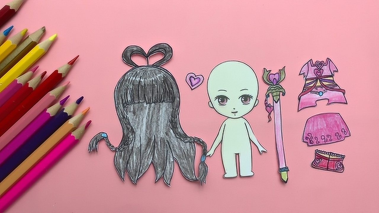 纸娃娃创意手工如何制作q版叶罗丽战士王默呢来做一个吧