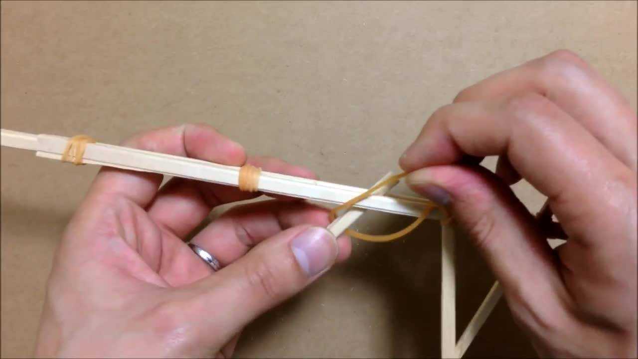 创意手工玩具枪制作教程一次性筷子橡皮筋可发射玩具枪做法大全_腾讯