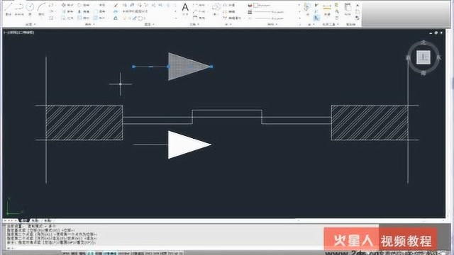 cad视频教程CAD施工图教程0504绘制室内基本图形 推手门