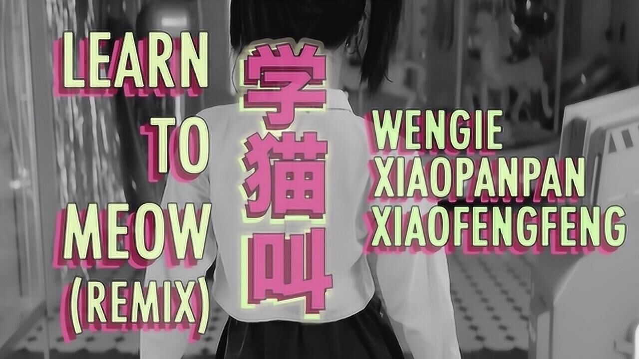 小潘潘小峰峰wengie黄文洁学猫叫国际版mv