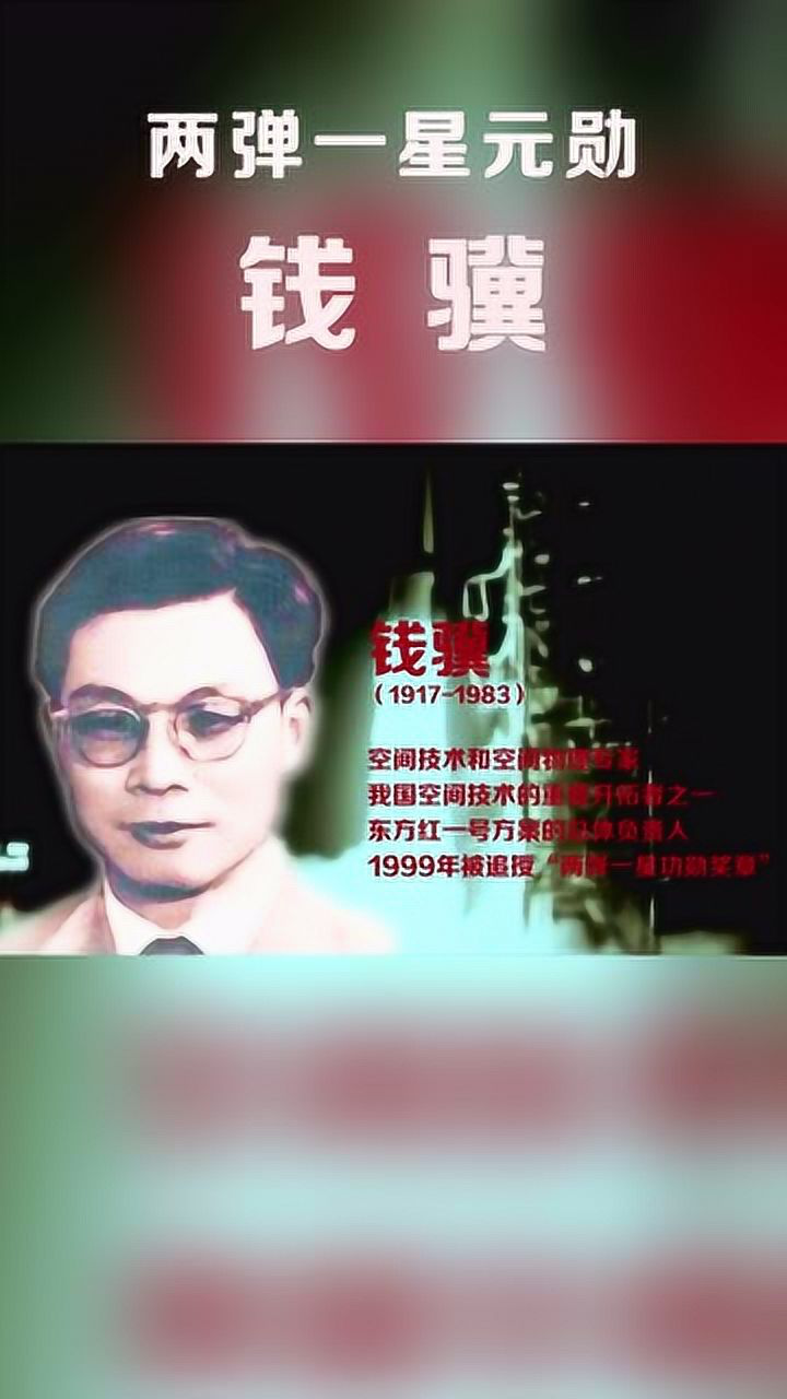 两弹一星元勋之钱骥