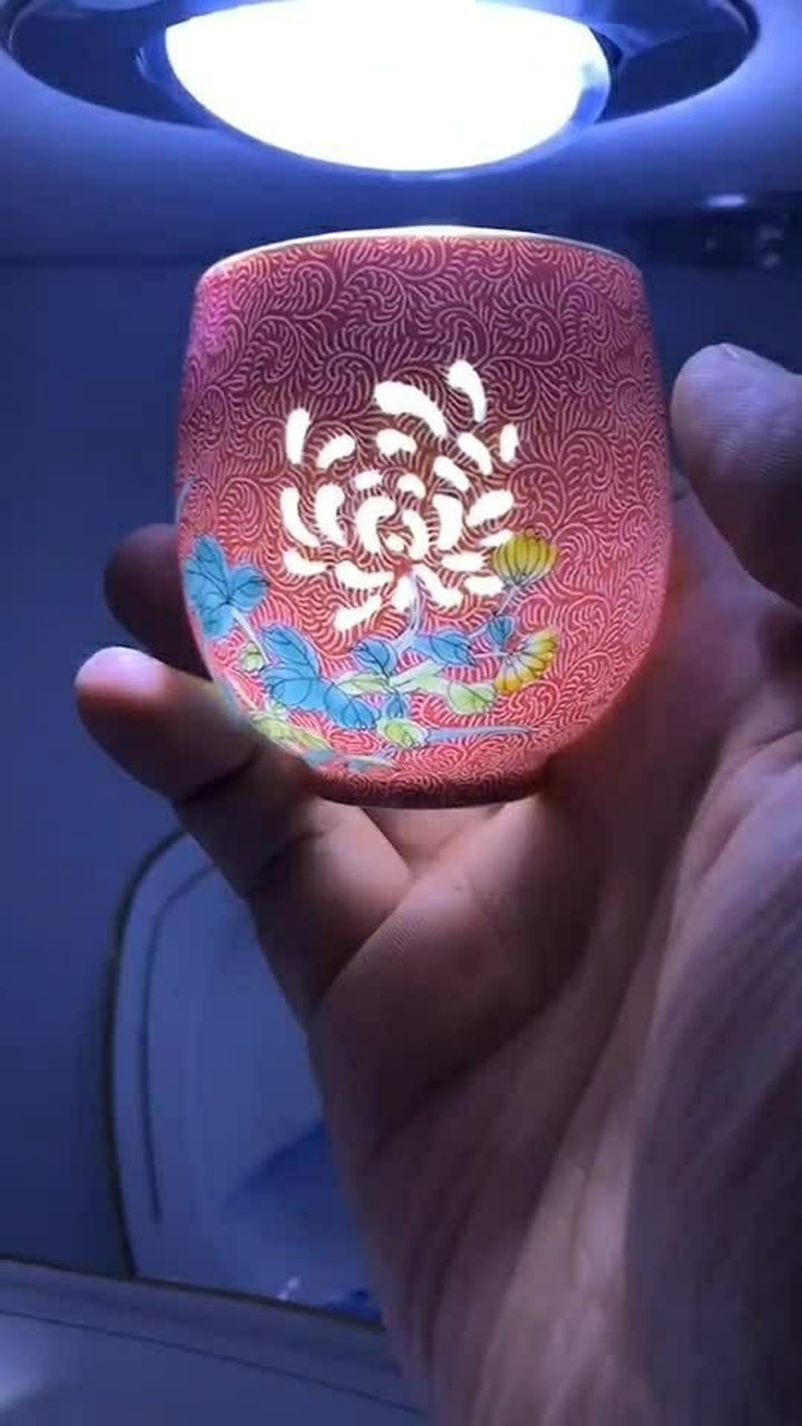 玲珑雕刻扒花粉彩描金四种工艺于一身奢华典雅