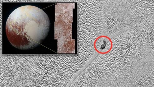 探测器拍到的冥王星表面上，看似“蜗牛”的物体，究竟是什么？