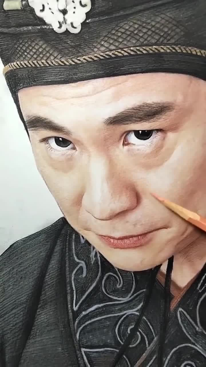 手绘神话赵高画像,每个都想做易小川,最后却只能做赵高!