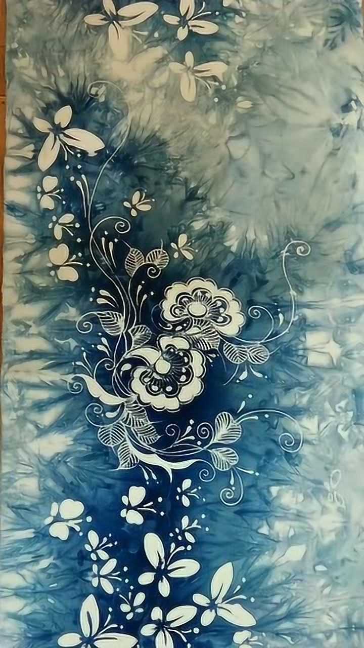 来自指尖的技艺，苗族蜡染，扎染和蜡染的完美结合！_高清