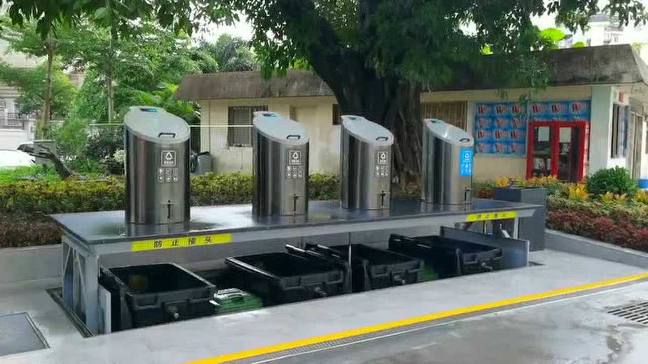 世界环境日—— 深圳首个社区地埋式垃圾桶在罗湖启用