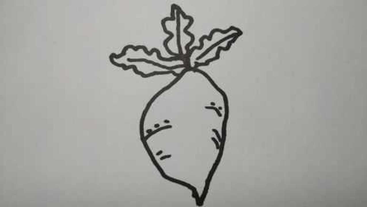 可爱的(小萝卜)简笔画,简单易学!_腾讯视频