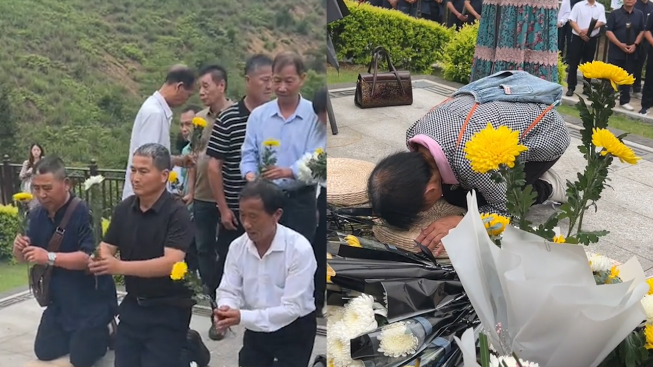 袁隆平逝世三周年,五湖四海的群众赶来献花,7旬老人泪流满面