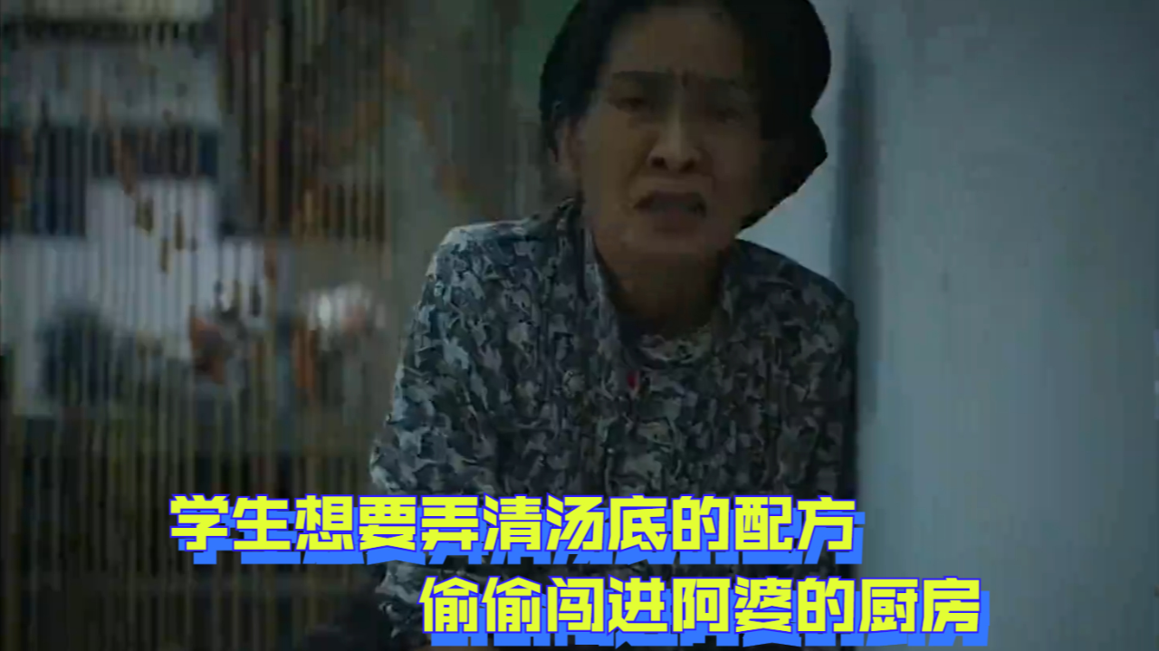 学生想要弄清汤底的配方,偷偷闯进阿婆的厨房,却让她被众人指责