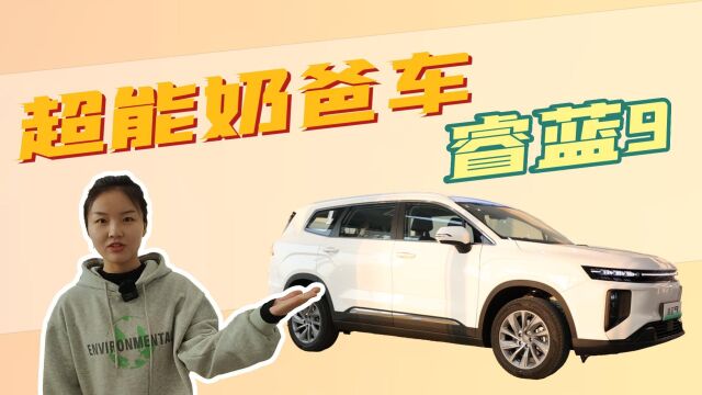 超实用的奶爸车!静态体验20万内唯一可充可换中大型SUV睿蓝9