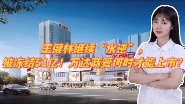 王健林继续“水逆”,被冻结51亿!万达商管何时才能上市?