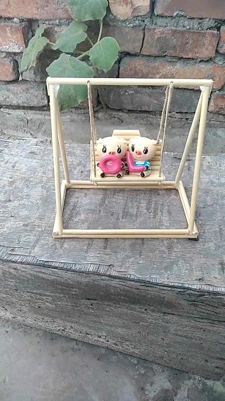 一次性筷子制作秋千
