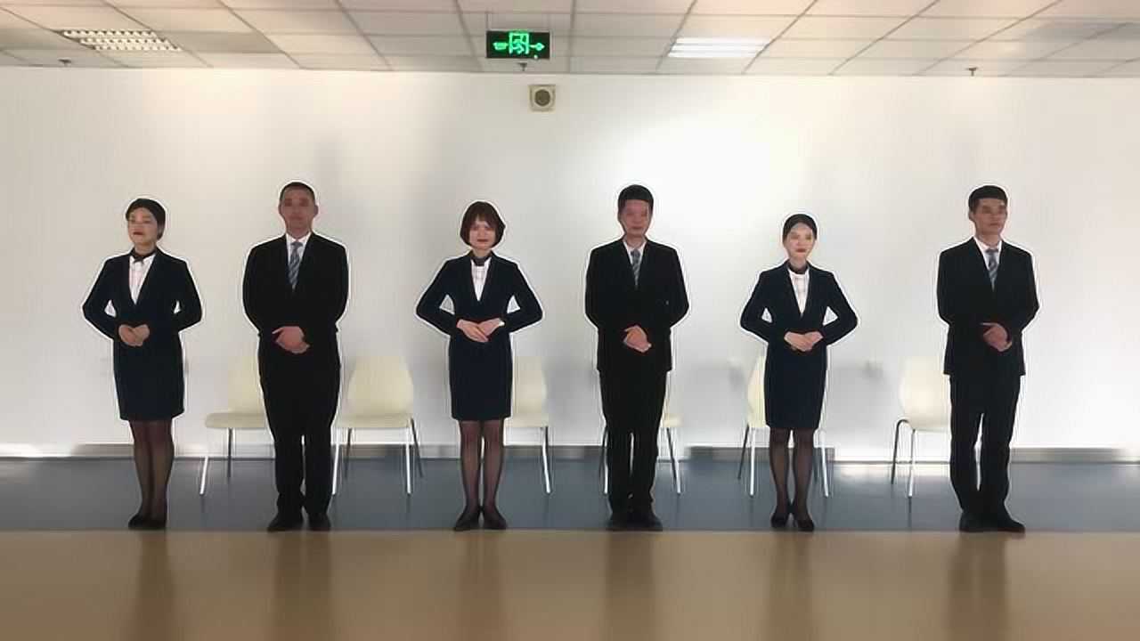 渣打银行大厦 礼宾礼仪操_腾讯视频