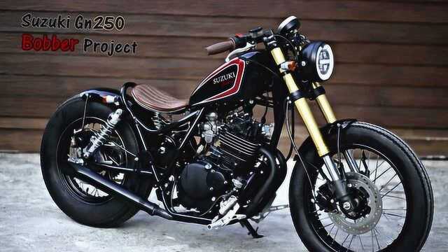 铃木 Gn250 改装Bobber 风格复古摩托车By