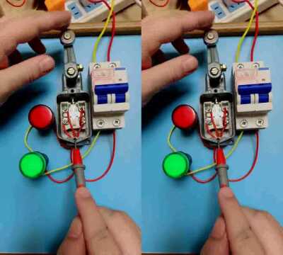 行程开关使用方法,实物运行演示