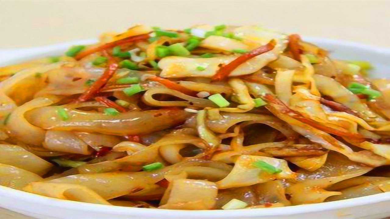 炒擀面皮美味好吃,老公吃了好几碗!