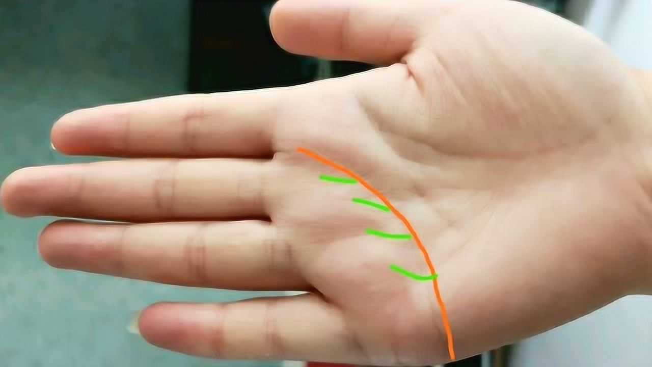 贵人运旺盛的手相:感情线有向上的支线