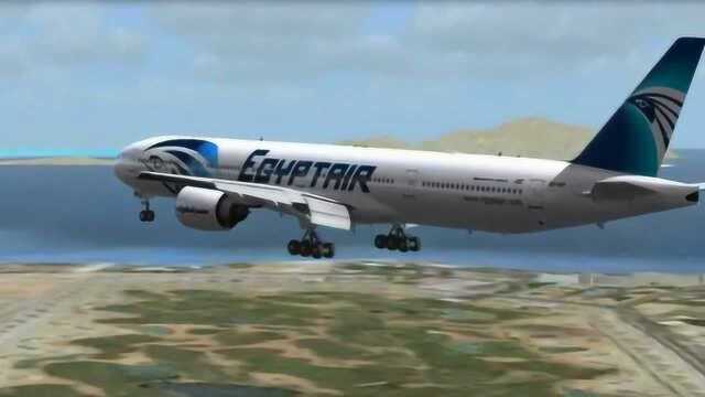 FSX:埃及航空B777300ER,平稳降落沙姆沙伊赫国际机场