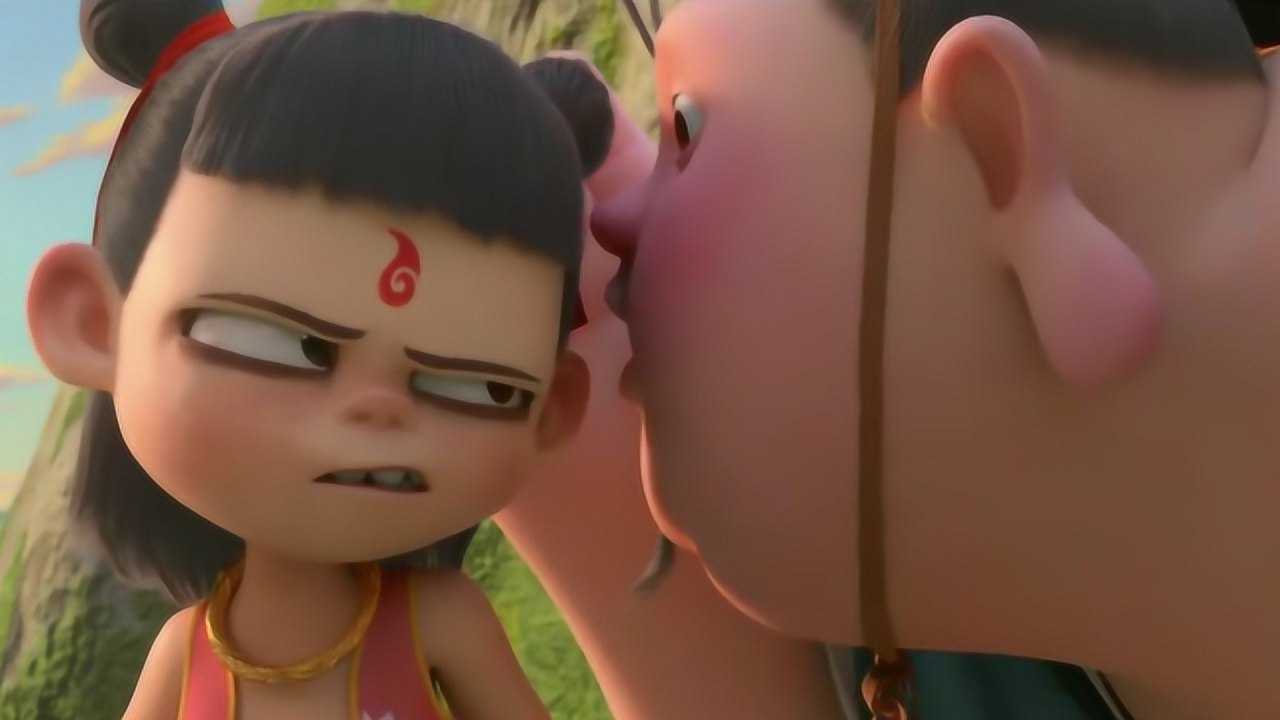 哪吒之魔童降世:哪吒在石头前撒尿,太乙随手施法,发生爆笑一幕