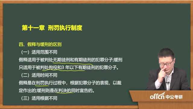 2020考研46刑法学复试 第十一章刑罚执行制度假释和监外执行