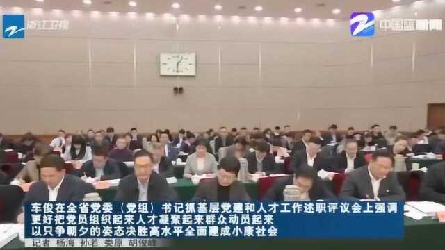 车俊:以只争朝夕的姿态决胜高水平全面建成小康社会