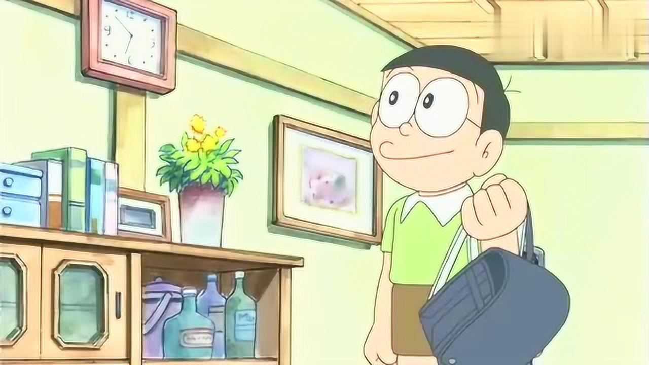 哆啦a梦大雄准时起床还自觉的洗脸刷牙原来都是在做梦