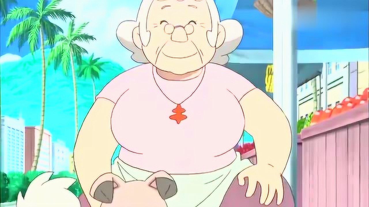 精灵宝可梦火斑喵拿水果给白滚滚白滚滚终于吃了